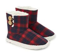 DUNLOP Boots Slippers for Women Memory Foam Faux Sheepskin House Shoes