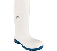 DUNLOP Purofort FoodPRO - Unisex Multigrip Safety Waterproof Work Boots, White, Antistatic and Slip-Resistant Wellies with Steel Toecap for Outdoor and Food Processing Industry - EU43, UK9