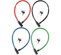 Dunlop Cable Lock 4mm Diameter 65cm Plastic Sheath + 2 Keys