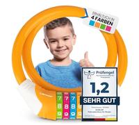 DUNLOP Children's Bicycle Lock - Security Level 5 Combination Lock with 4 Colour Divisions for Easy Remembering (Orange)