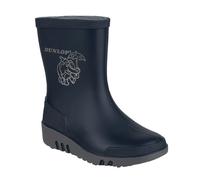 (10 UK Child, Blue/Grey) Dunlop Childrens/Kids Elephant Wellington Boots