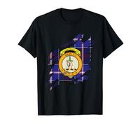 Dunlop Clan Crest and Tartan Scottish Surname T-Shirt