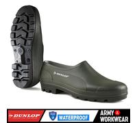 Dunlop Clog Shoe Green Waterproof Slip On Unisex PVC Garden Wellington Shoes