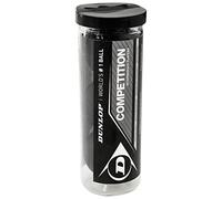 Dunlop Competition Squash Balls, Single Yellow Dot (3 Ball Tube)