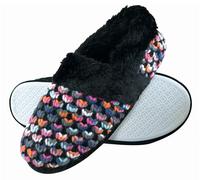 DUNLOP - Cute Soft Fluffy Plush Winter Warm Luxury Knitted Slippers for Women