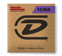 Dunlop 80/20 Bronze 11-52 Medium-Light Acoustic Guitar Strings DAB1152