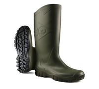 DUNLOP Dane Knee-high Waterproof Wellies, PVC, Green, UK 11