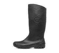 DUNLOP Dane Knee High Wellington Boot - Unisex, Waterproof and Chemical Resistant, Lightweight Wellies for Outdoor Use, PVC, Black - EU38, UK5