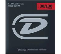 Jim Dunlop DBS30130T Stainless Steel Bass Strings w/Tapered B, Medium.030-.130, 6 Strings/Set