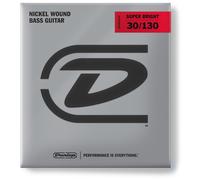 Jim Dunlop DBSBN30130 Super Bright Bass Strings, Nickel Wound, Medium.030-.130, 6 Strings/Set
