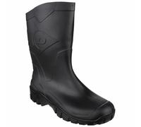 Dunlop Dee Plain Rubber Wellingtons Black Size 40
