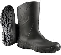 DUNLOP Dee Calf Length Wellies Waterproof Green & Black Sizes 4-12