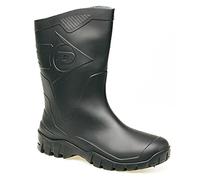 Dunlop DEE Half Length Black Wellingtons Size 12 UK