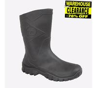 Dunlop Dee Mens Calf Length Outdoor Protection Wellies Wellington Boots Black