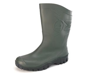 Dunlop Dee Wide Calf Wellington Wellie Low Calf Boots Green