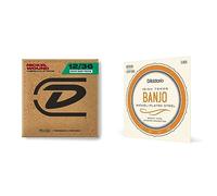Dunlop DJN1236 Nickel Irish Tenor Banjo Strings (Pack of 4) & D'Addario EJ63i 12-36 Nickel Irish Tenor Banjo String