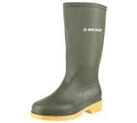 Dunlop Dulls Wellington Boot Green Fully waterproof PVC upper, Traditional col