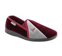 DUNLOP Duncan Mens Velour Twin Gusset Slippers