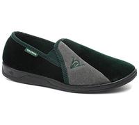 DUNLOP Duncan Mens Velour Twin Gusset Slippers