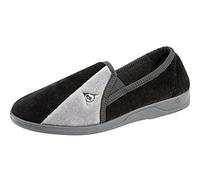 DUNLOP Duncan Mens Velour Twin Gusset Slippers