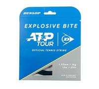 Dunlop Explosive Bite 16G Black 12m Tennis String Set - Spin & Control Triangular String