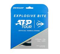 Dunlop Explosive Bite 17G Black 12m Tennis String Set - High Spin Comfort Tennis String
