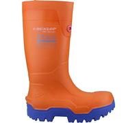 Dunlop FIELDPRO THERMO+ Safety Wellington Boots in Orange | Size: 4 Dunlop Orange 4