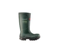 DUNLOP FieldPro Thermo+ - Unisex Full Safety Sneaker Fit Waterproof Work Boots, Green, Thermal Insulated and Slip-Resistant Wellies with Composite Toecap for Outdoor and Farm Use - EU47, UK12