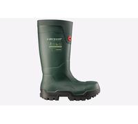 Dunlop Fieldpro Thermo+ Safety Wellington Unisex Men's | Safety Footwear | Green | UK Size 10.5
