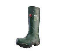 Dunlop FieldPro Thermo+ - Unisex Full Safety Sneaker Fit Waterproof Work Boots, Green, Thermal Insulated and Slip-Resistant Wellies with Composite Toecap for Outdoor and Farm Use - EU40, UK6.5