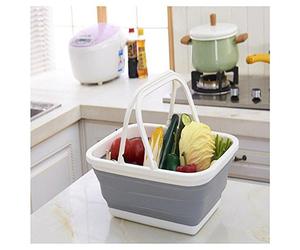 Dunlop Foldable Storage Basket Polypropylene / TPR Assorted Colours