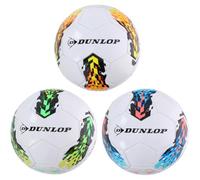 DUNLOP Football Size 5-32 Panel Design - Weight 400-420 g - Material Plastic - Suitable for Outdoor Use - Diameter 21.5 cm - Colour White with Colour Accents