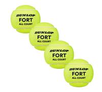 Dunlop Fort All Court Tennis Balls (Pack Of 4) Yellow (One Size)