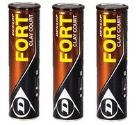 Dunlop - Fort Clay Court - Tennisbälle - 8 Bälle (2 Dosen mit je 4 Bällen / 2 tin x 4 Balls) - gelb - optimaler Trainingsball - Top-Preis/Leistung!