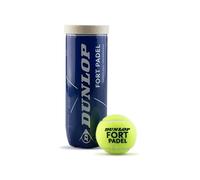 Dunlop Fort Padel - FIP-approved padel balls for tournament games (1x3 can), Yellow