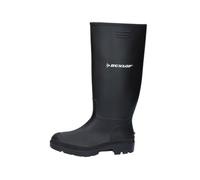 Dunlop Full Length Wellington Boots Wellies Waterproof Rain Black Green 3-13 197 (Black, UK Footwear Size System, Adult, Men, Numeric, Medium, 10)