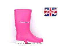 Dunlop Girls Wellingtons Girls Wellies Girls Wellington Boots Waterproof Pink
