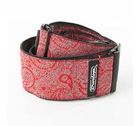 Dunlop Guitar Strap Jacquard Paisley Red D6711