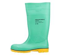 DUNLOP HazGuard Safety Wellington Boot - Unisex, Chemical Resistant and Lightweight, Work Wellies with Steel Toe Cap, Acifort, Green/Crepe - EU42, UK8