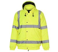 DUNLOP Hi Viz Bomber Jacket Mens Yellow XX Large [Apparel]
