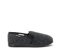 DUNLOP House Slippers for Men Memory Foam Indoor Home Bedroom Comfortable Fleece