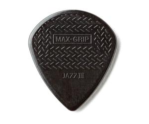 Dunlop JD-471P3S Nylon Max-Grip Jazz III Black Stiffo 1.38mm 6 Pack