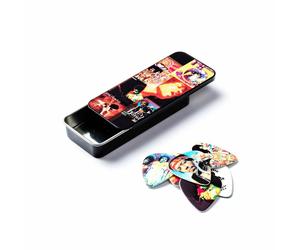 DUNLOP - JIMI HENDRIX - MONTAGE - GUITAR PICK TIN - 12 PICKS - HEAVY GAUGE