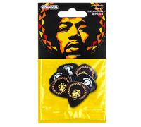 Dunlop Jimi Hendrix Picks 6 Pack Aura Mandala
