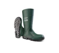 Dunlop JobGUARD PVC Work Boots – Unisex Waterproof, Steel Toe, Slip & Chemical-Resistant, Green UK8