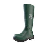 DUNLOP JobGUARD - Unisex Full Safety Waterproof Industrial Work Boots, Heritage Green, Chemical and Slip Resistant PVC Wellies with Steel Toecap and Midsole for Outdoor and Construction - EU43, UK9