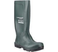 DUNLOP JobGUARD - Unisex Heavy Duty Waterproof Industrial Work Boots, Heritage Green, Chemical and Slip Resistant PVC Wellies with Steel Toecap and Midsole for Outdoor and Construction - EU48, UK13