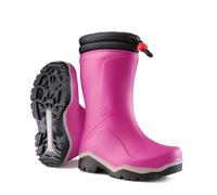 DUNLOP Kids Blizzard - Unisex Winter Safety Insulated Fashion Thermal Boots, Pink, Waterproof and Chemical Resistant PVC Wellies with Fur Lining and Traction Outsole for Outdoor Fun - EU30, UK11.5