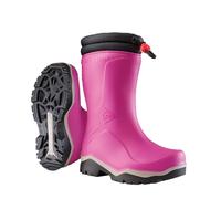 DUNLOP Kids Blizzard - Unisex Winter Safety Insulated Fashion Thermal Boots, Pink, Waterproof and Chemical Resistant PVC Wellies with Fur Lining and Traction Outsole for Outdoor Fun - EU26, UK8