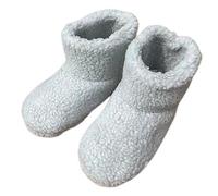 DUNLOP Ladies Bootie Slippers LS148F-M Pale Grey Medium (UK Size 5-6)
